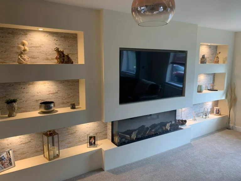 Media Wall with Traditional Fireplace: Design Tips
