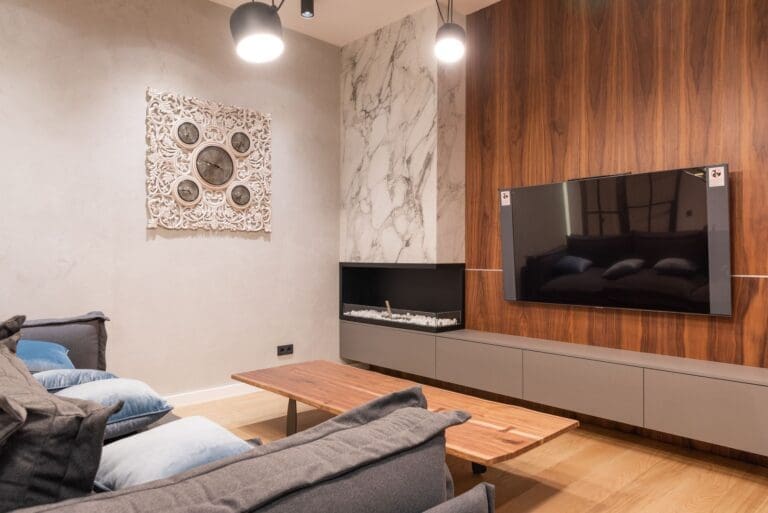 Slatted Media Wall Panels UK: Oak Slat, Fluted and Acoustic Options Explained